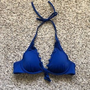 Victoria Secret Cobalt Blue Halter Swim Top